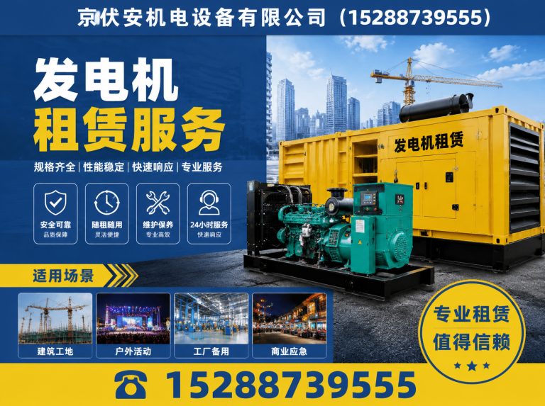 南昌发电机租赁展示图